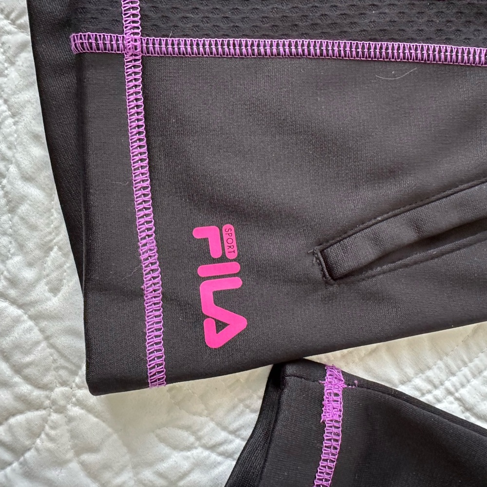 Women's Black and Purple Zip Up by Fila - Picture 13 of 17